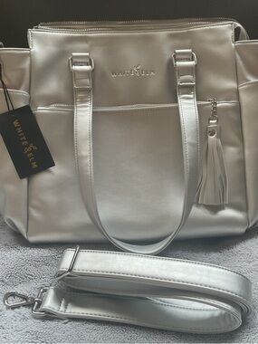 White Elm - Gemini Mini
Convertible
Backpack - Silver Metallic NWT